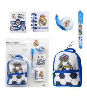 SET DE PAPELERÍA MINIMOCHILA REAL MADRID