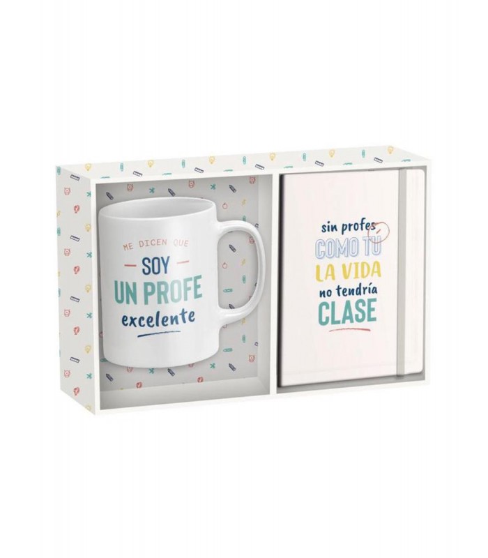 Set Regalo Taza con libreta profe