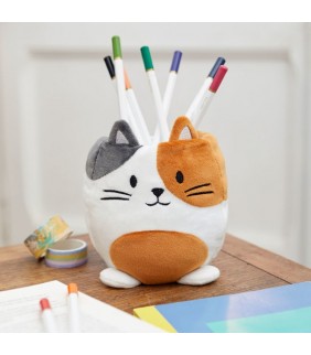 Portalápices Fluffy Kitty Calico multicolor