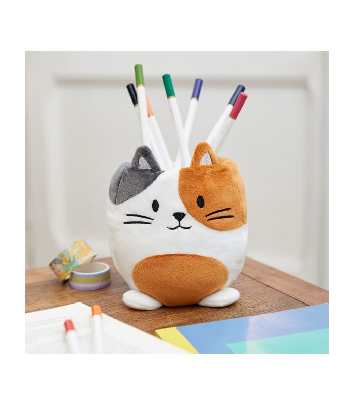 Portalápices Fluffy Kitty Calico multicolor