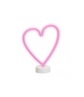Corazón Neón con peana