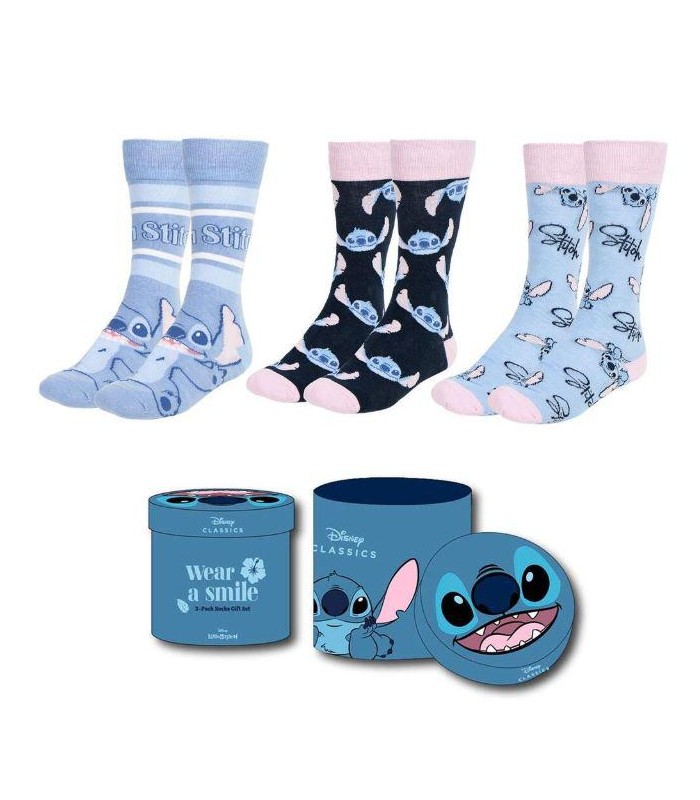 Set 3 calcetines Stitch Disney adulto