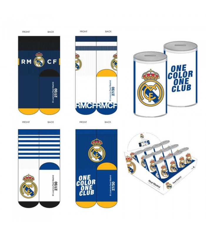 Pack 4 Calcetines mas Hucha Real Madrid