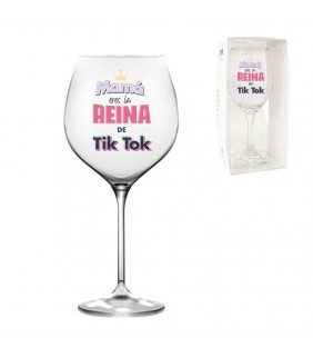 COPA DE VINO 415ML MAMA TIK TOK