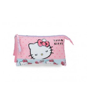 ESTUCHE 3c HELLO KITTY BOWS