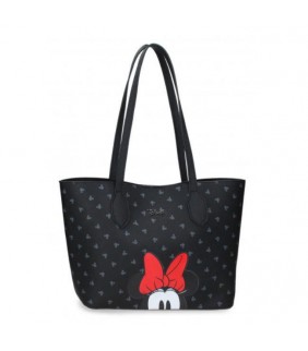 BOLSO TOTE BOWLOGUE MINNIE NEGRO 