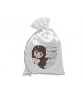 Bolsa saquito de tela Mi Primera Comunión Niña 