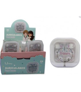 Auriculares en caja Mi Primera Comunión