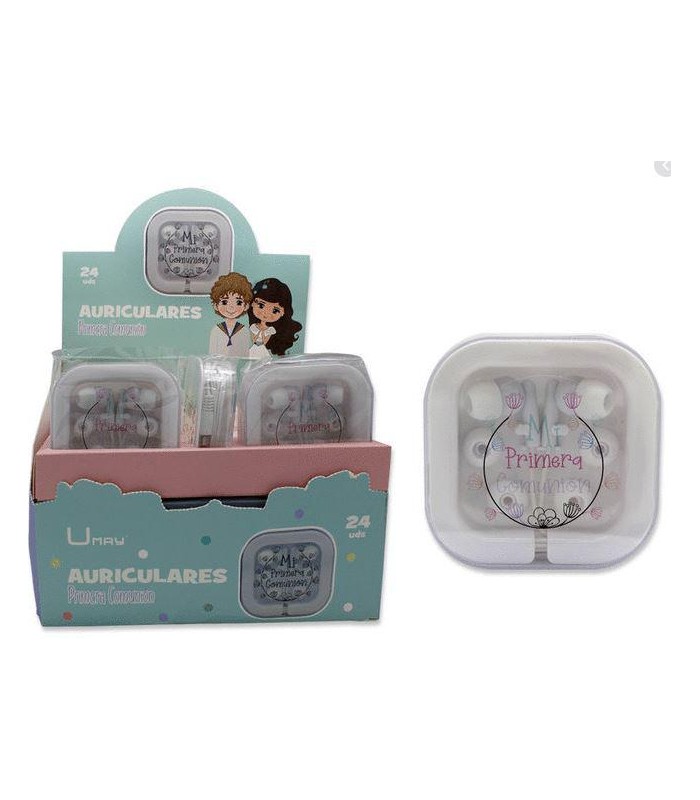 Auriculares en caja Mi Primera Comunión
