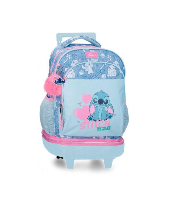 MOCHILA CARRO COMPACT 2R  STITCH HEARTS