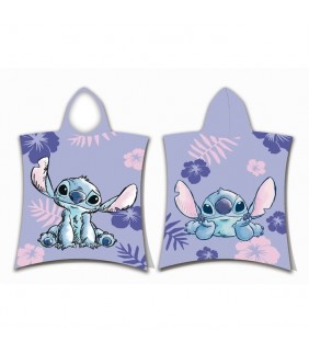 PONCHO PLAYA 55*110CM NIÑA LILO & STICH