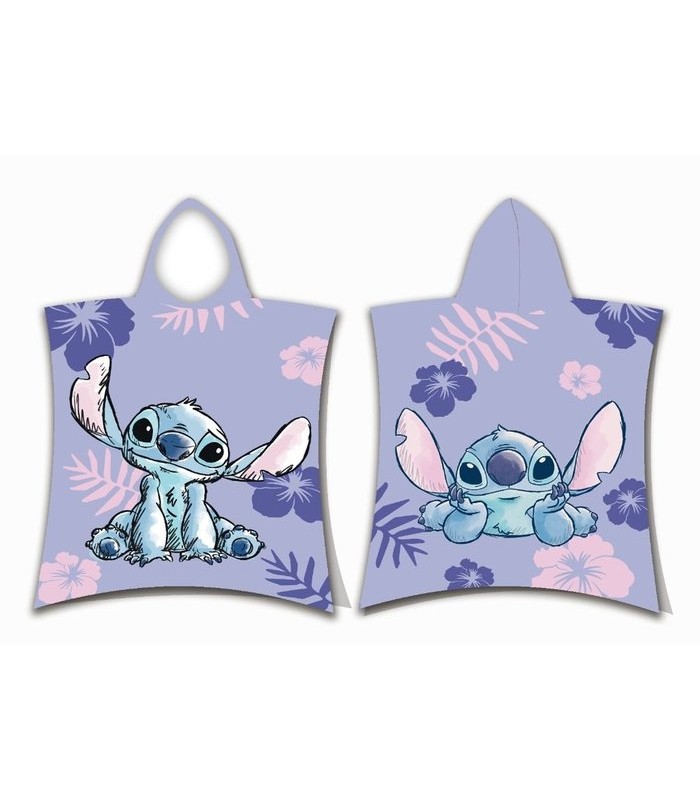 PONCHO PLAYA 55*110CM NIÑA LILO & STICH
