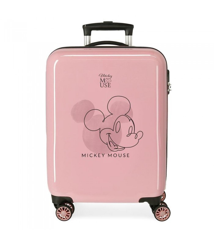 Maleta de Cabina Mickey Outline rígida 55cm nude