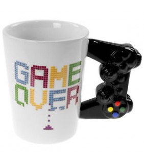 Taza en forma de mando  GAME OVER 