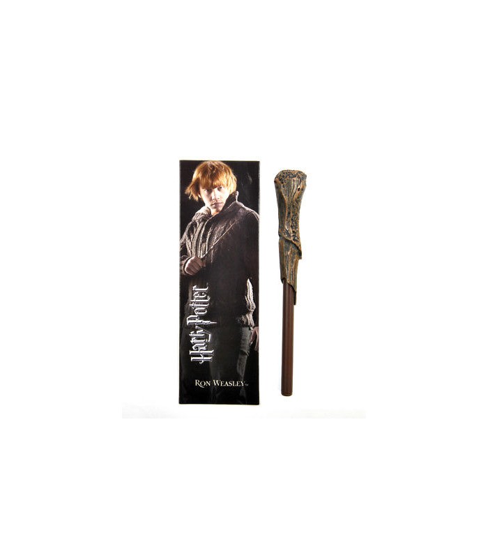 Bolígrafo varita y marcapáginas Ron Weasley