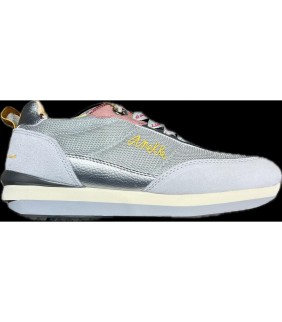 Deportiva Anekke Plata con Calcetin Talla 40