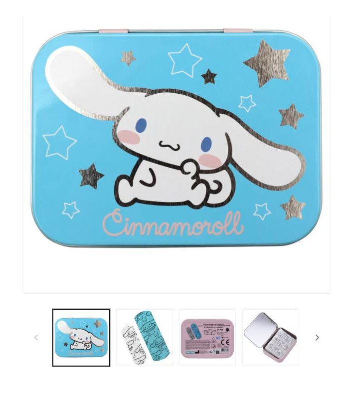 Caja Metal Tiritas Cinnamoroll Hello Kitty