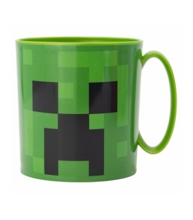 TAZA MICRO 350 ML MINECRAFT CREEPER GREEN