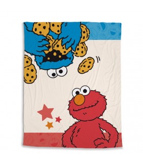 Manta Monstruo de las Galletas y Elmo