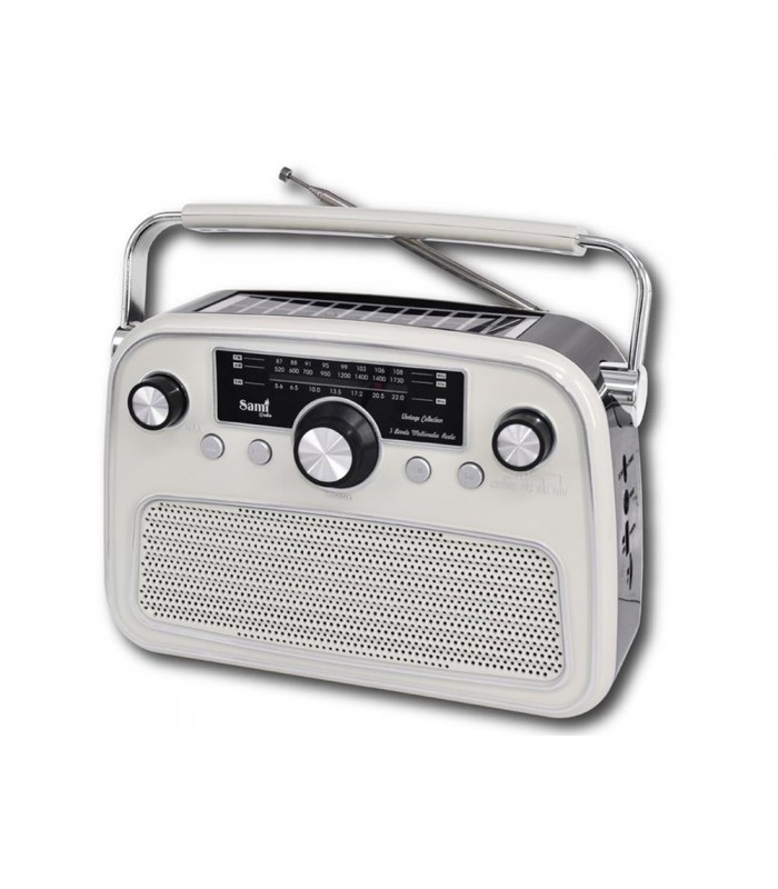 Radio Solar Blanca Vintage