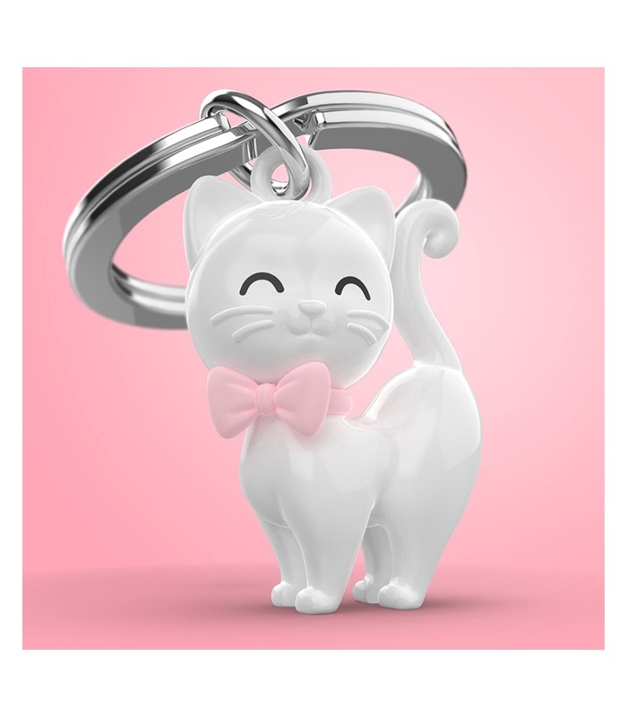 LLAVERO GATO BLANCO