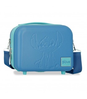 Neceser ABS Azulon Stitch Disney adaptable