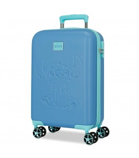 Maleta trolley ABS Azulon Stitch Disney 55cm