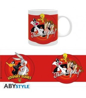 LOONEY TUNES TAZA 320ML THAT'S ALL FOLKS