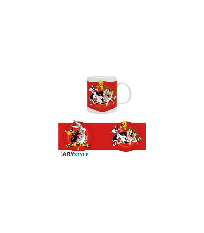 LOONEY TUNES TAZA 320ML THAT'S ALL FOLKS
