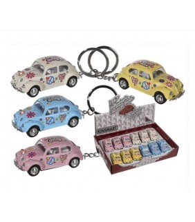Llavero de metal  coche propulsado 