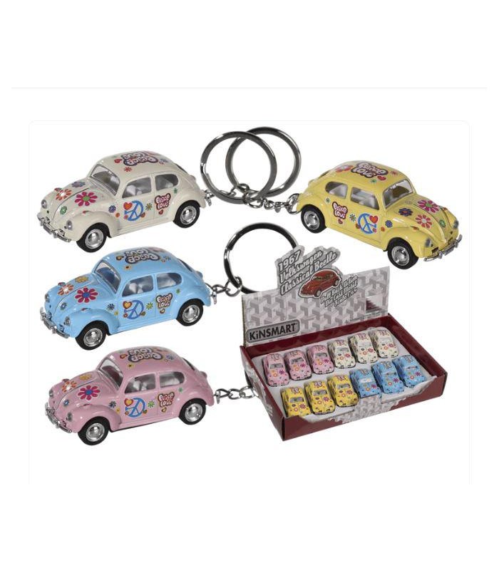 Llavero de metal  coche propulsado 