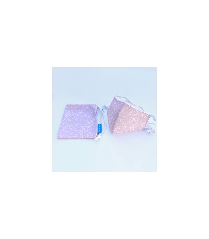 Mascarilla pink  infantil homologada de 2 a 5 años