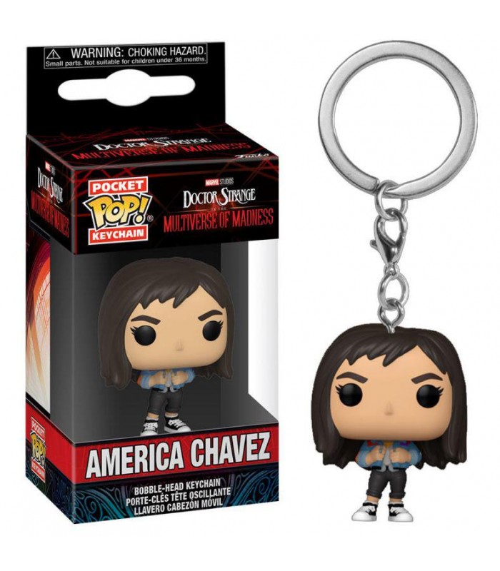 Llavero Pocket POP Doctor Strange America Chavez M