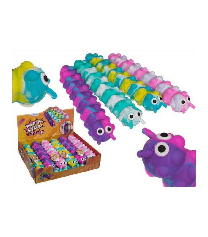 Juguete Fidget Pop N' Stick  Oruga 