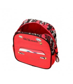 MOCHILA ADAP  25CM CARS MC  QUEEN ROJO