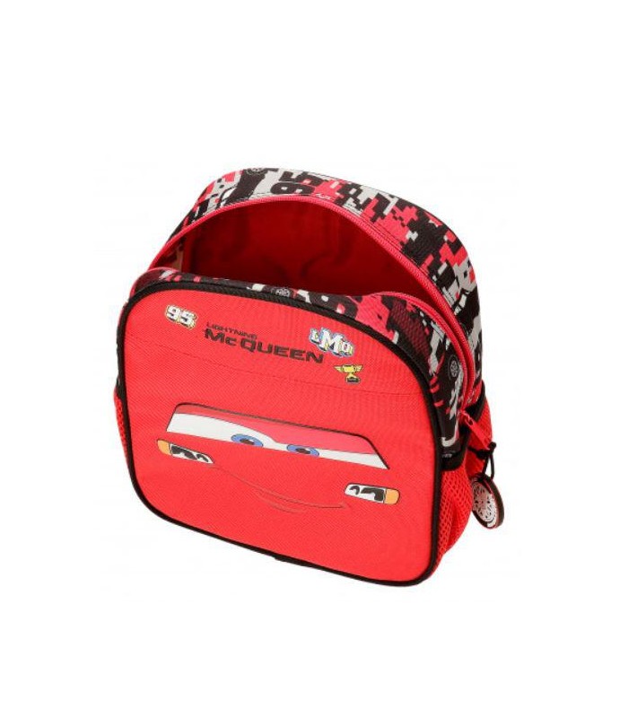MOCHILA ADAP  25CM CARS MC  QUEEN ROJO