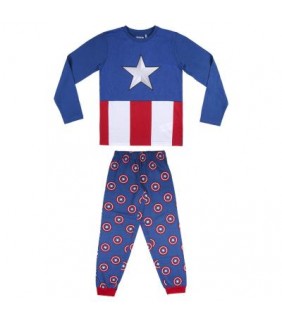 PIJAMA LARGO INFANTIL EL CAPITAN AMERICA
