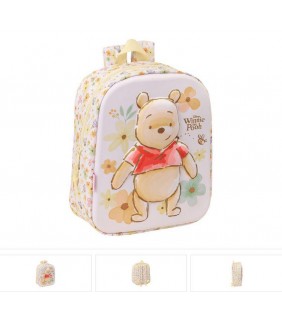 MOCHILA GUARDERIA 3D WINNIE THE POOH CUADRADA