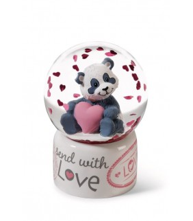 Globo de Purpurina Panda Amor 6 5cm