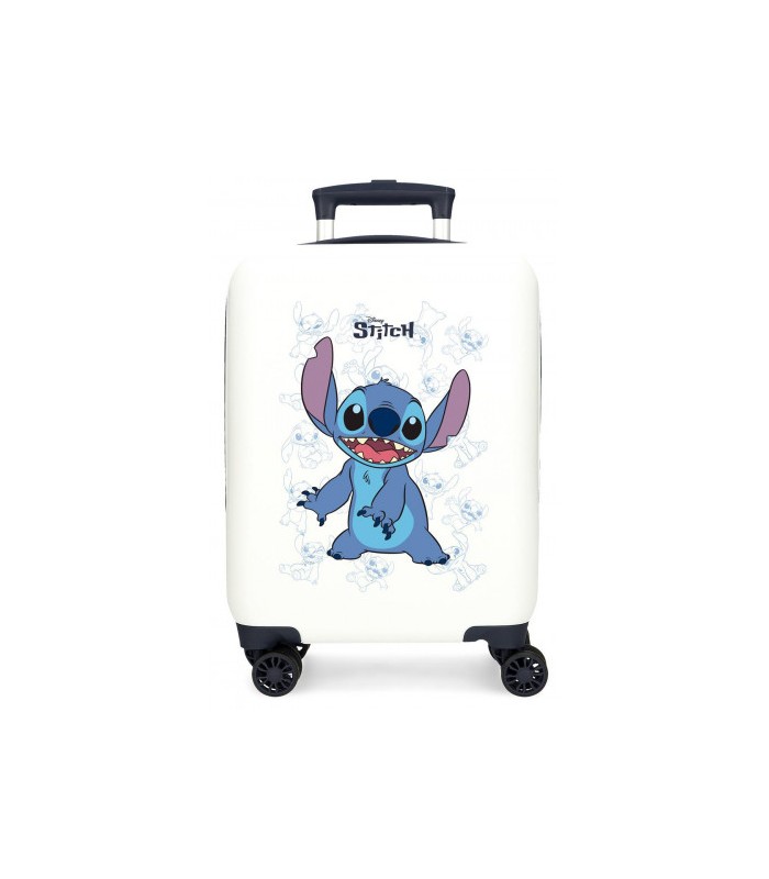 TROLLEY ABS 50 CM 4R HAPPY STITCH BLANCO