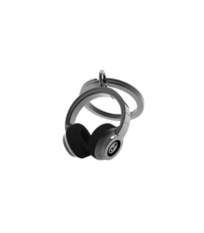 Llavero auriculares negros