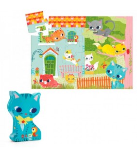  3 AÑOS Puzzle Silueta Pachat y sus amigos 24pzas