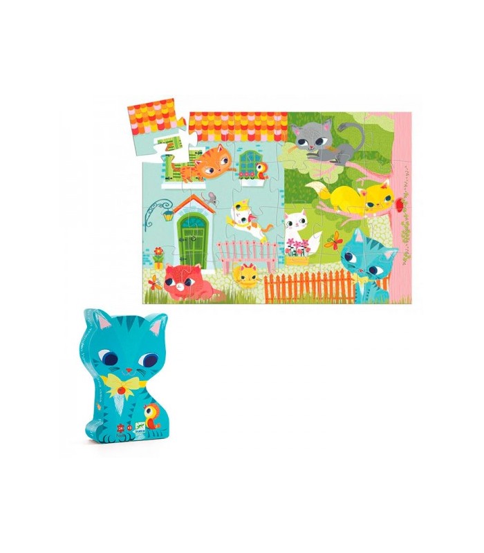  3 AÑOS Puzzle Silueta Pachat y sus amigos 24pzas