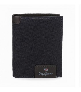 CARTERA DE PIEL HILLTOP VERTICAL MARINO