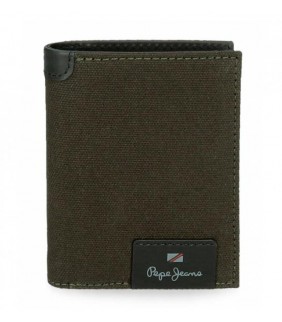 CARTERA DE PIEL HILLTOP VERTICAL VERDE OSCURO