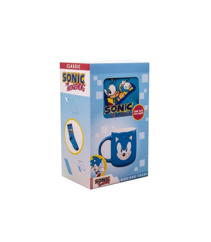 SET TAZA Y CALCETINES SONIC THE HEDGEHOG