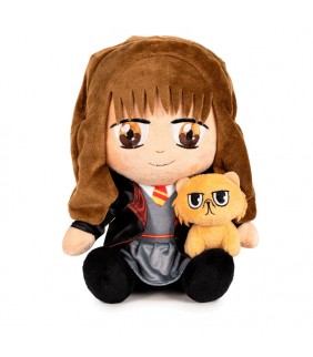 Peluche Hermione & Crookshanks Harry Potter 25cm