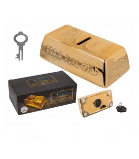 Hucha con cerradura  Golden Bar