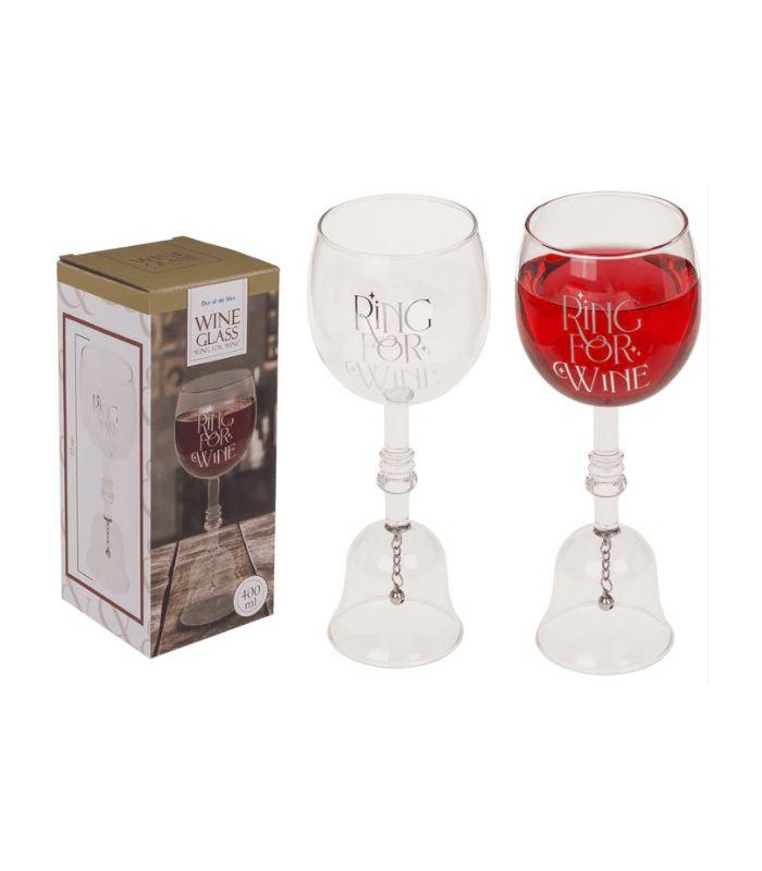 Campana de mesa de cristal para vino