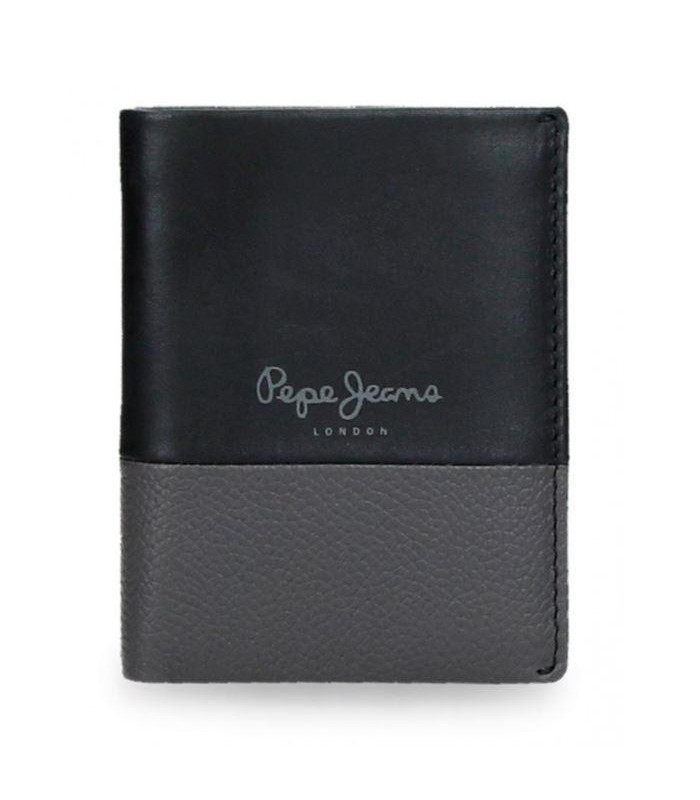 CARTERA DE PIEL DUAL VERTICAL NEGRO SIPECUSA